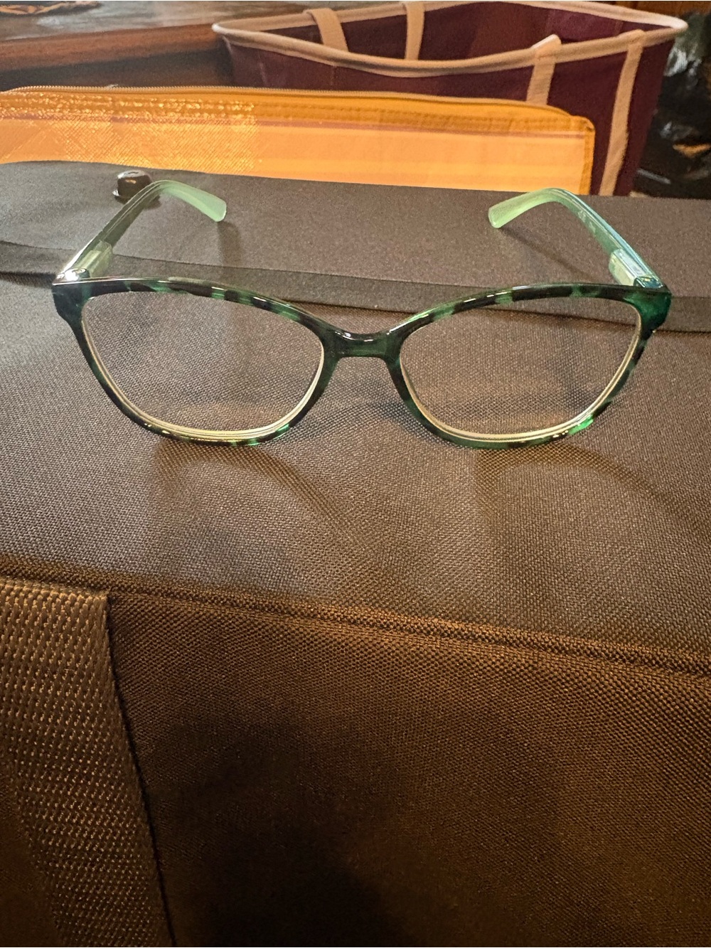 Joy Mangano Green Cat-Eye Reading Glasses for Women- 2.0